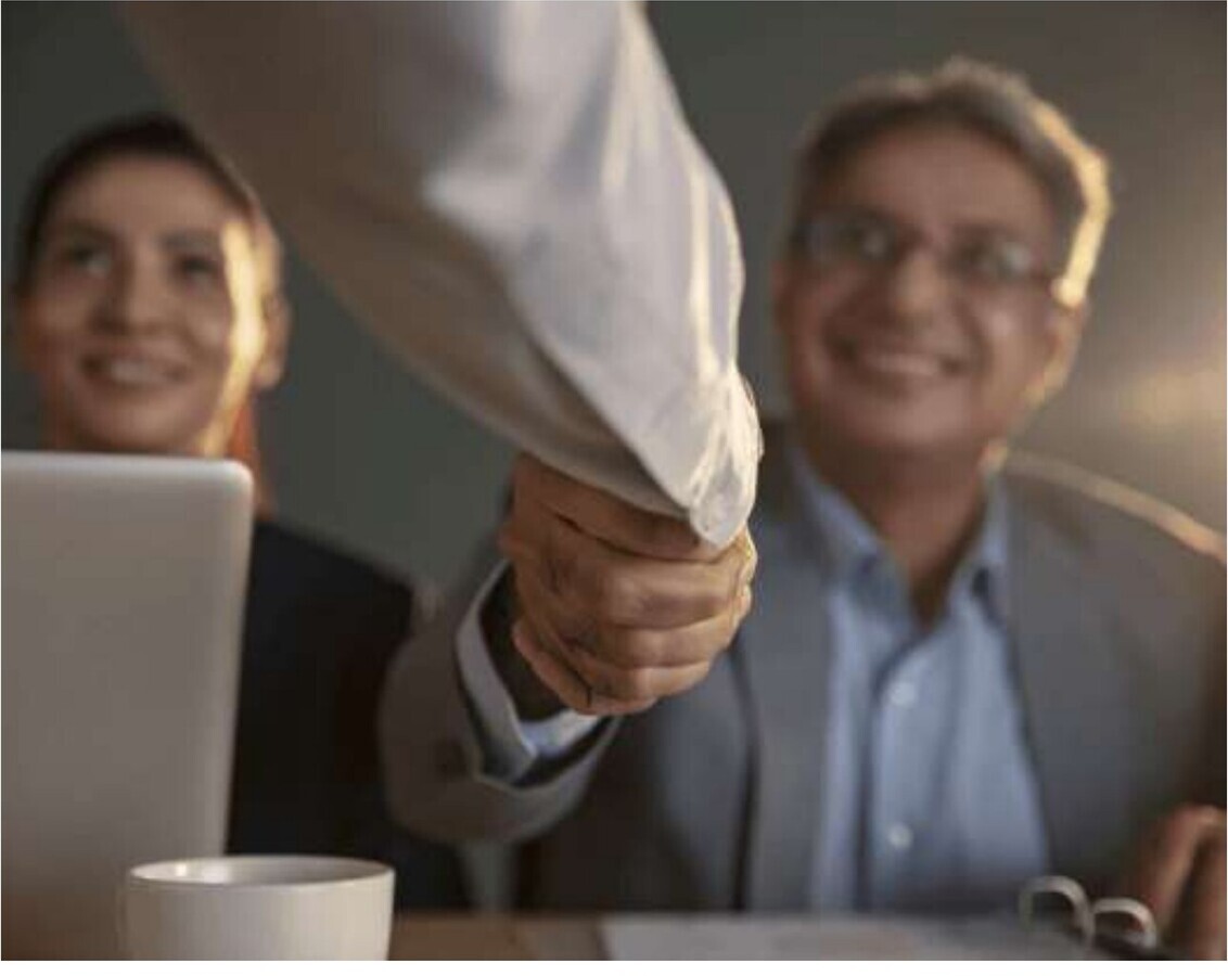Trusted business handshake